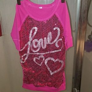 Girls Sequin Top